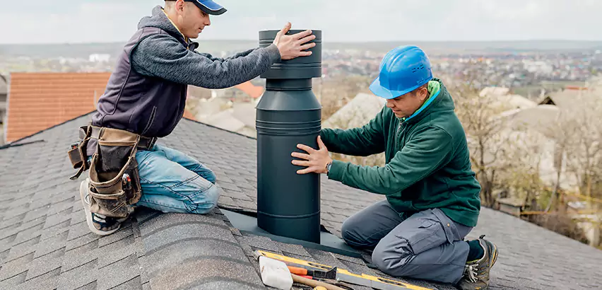 Chimney Flashing Replacement for Storm Damage in Bellevue