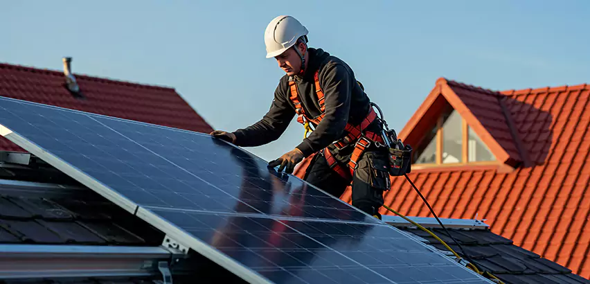 Solar Panels on Steel Roof Installation in Bellevue